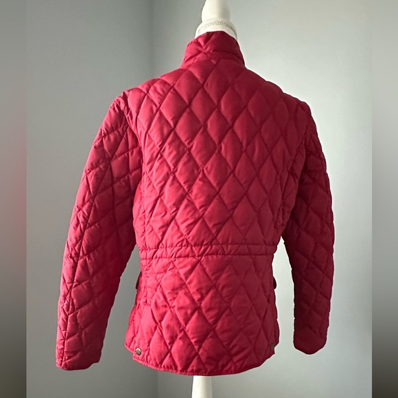 WOMENS EDDIE BAUER RED PREMIUM 550 Power Fill Quilted snap front jacket - Picture 5 of 12